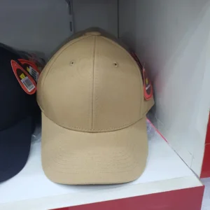 Six Panels Beige Cotton Cap