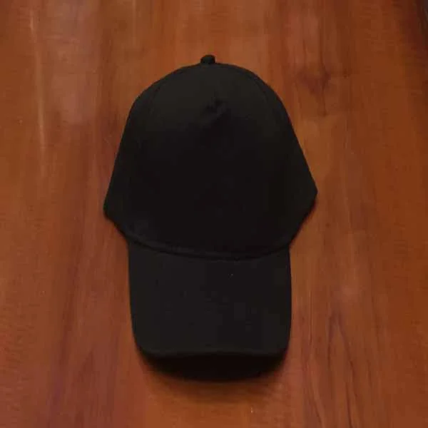 Black Cotton Cap