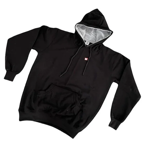 Black Cotton Hoody