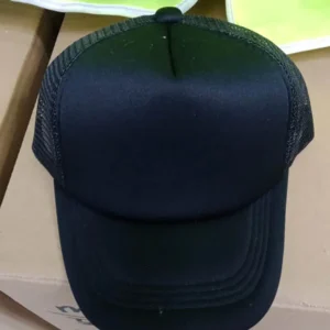 Black Polyester Foam Cap