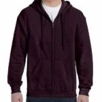 Dark Maroon Zipper