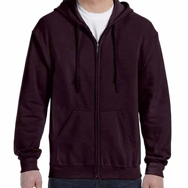 Dark Maroon Zipper