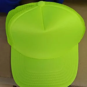 Floral Green Foam Cap