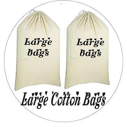 Large Cotton Bags