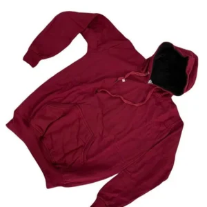 Maroon Terry Cotton Hoody