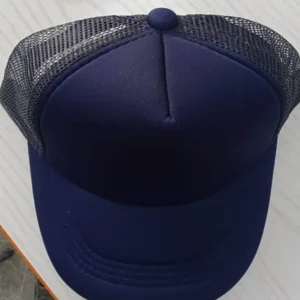 Polyester Navy Blue Foam Cap