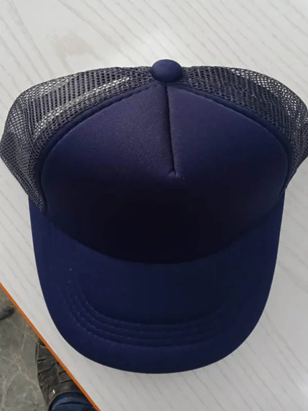 Polyester Navy Blue Foam Cap