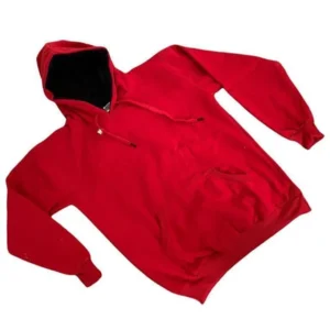 Red Terry Cotton Hoody