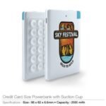 Card Size Power Bank with Suction Cups 204