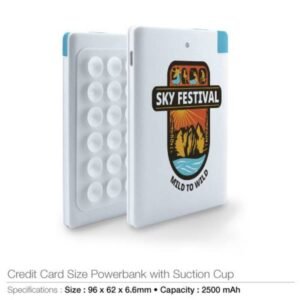 Card Size Power Bank with Suction Cups 204