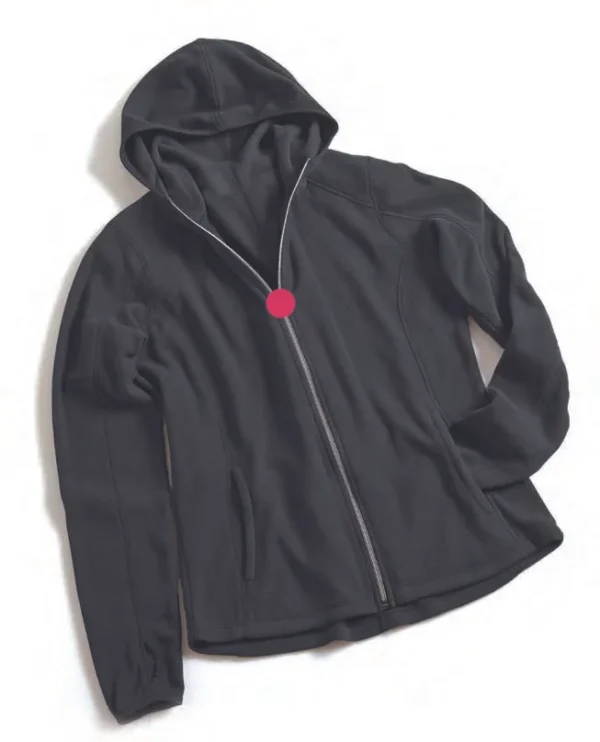 DH Black Fleece Jacket Zipper Model A17