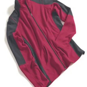 DH Fleece Jacket Maroon Gray Model A13
