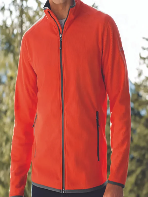 DH Orange Fleece Jacket with Zippper Model A25