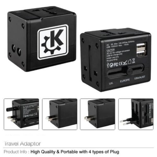 Travel Adapters Black Color 225