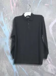 Black Full Sleeves Polo