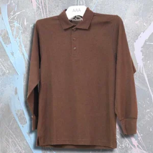Brown Full Sleeves Polo