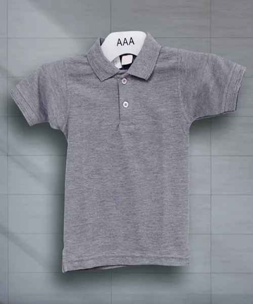 Gray Kids Polo 2-4Y