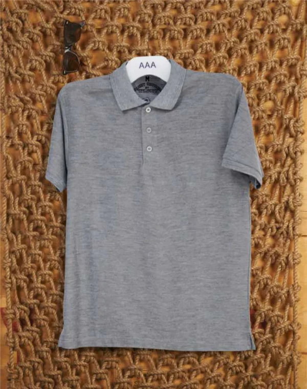 Gray Polo T Shirt