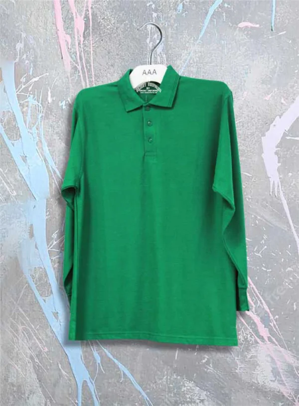 Green Full Sleeves Polo