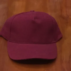 Kids Maroon Cotton Cap