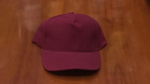 Kids Maroon Cotton Cap