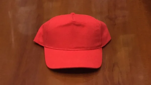 Kids Red Cotton Cap
