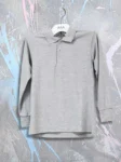 Light Gray Full Sleeves Polo