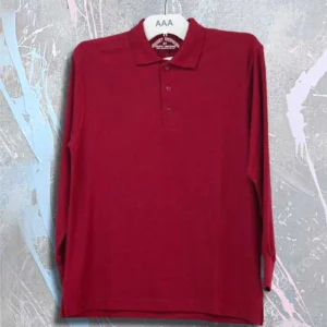 Mahroon Full Sleeves Polo