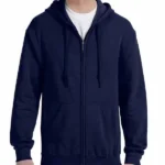 Navy Blue Zipper Hoody