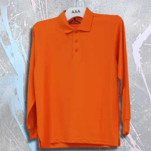 Full Sleeves Orange Polo