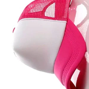 Pink & White Foam Cap