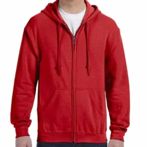 Red Zipper Hoody