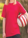 Round Neck Red Sports