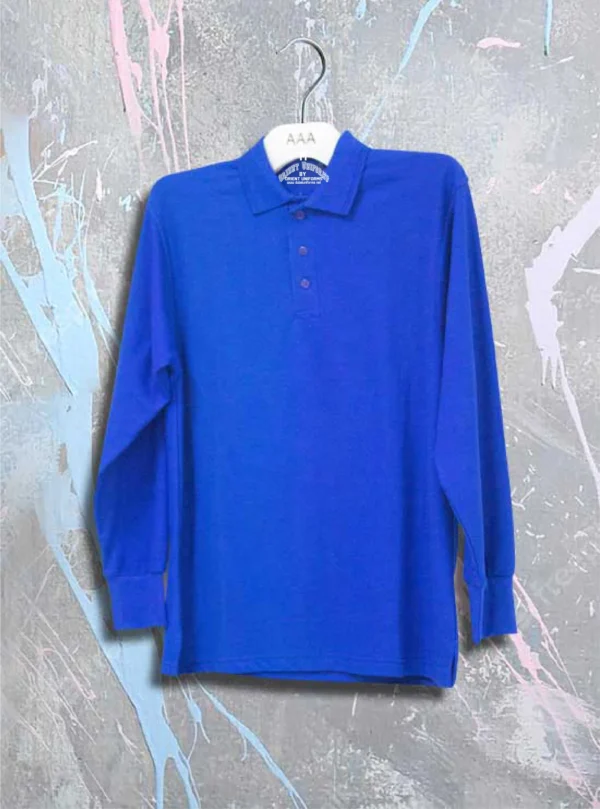 Royal Blue Full Sleeves Polo