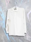White Full Sleeves Polo