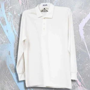 White Full Sleeves Polo