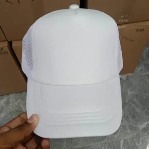 White Polyester Foam Cap