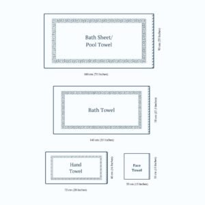 Size GuideGreek Border Towels